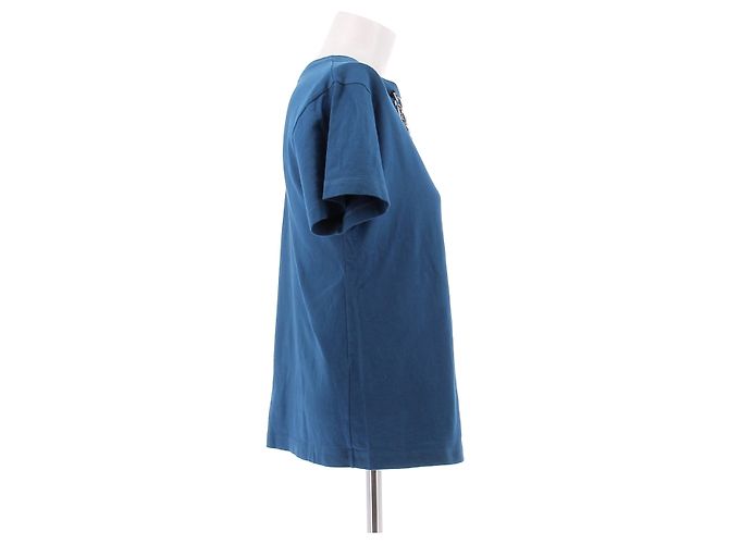 Louis Vuitton T-shirt bleu avec chaîne Blue - view 3