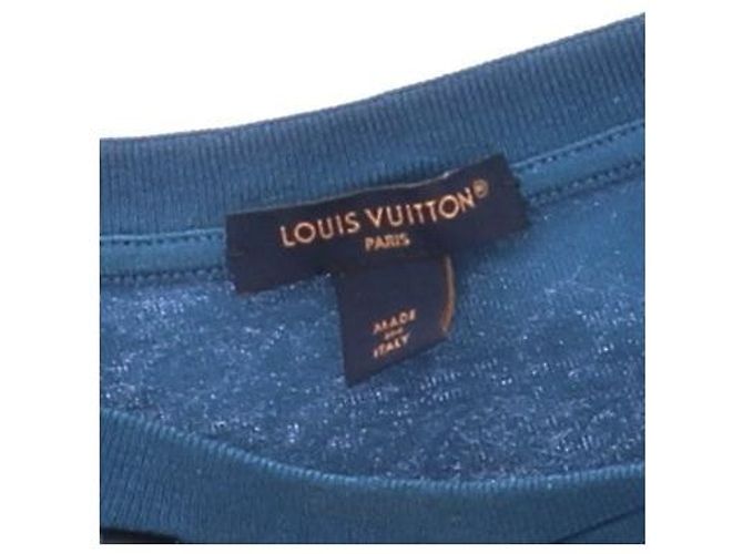 Louis Vuitton T-shirt bleu avec chaîne Blue - view 6