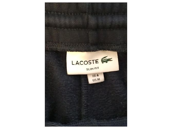 Lacoste Pantaloni jogging in cotone blu navy - vista 5