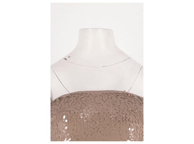 Vestido largo beige de viscosa Tory Burch - vista 2