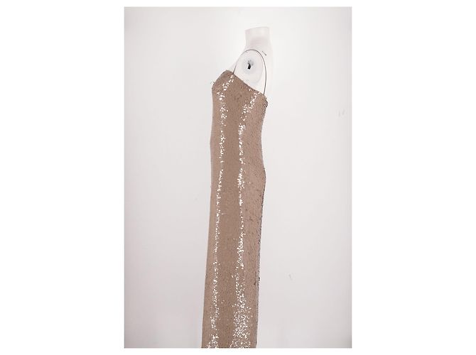 Vestido largo beige de viscosa Tory Burch - vista 5