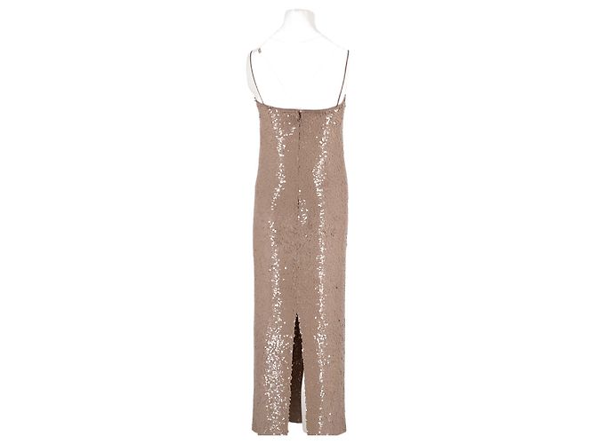 Vestido largo beige de viscosa Tory Burch - vista 6