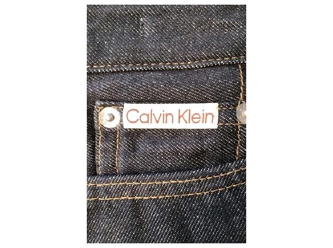 Vaqueros Calvin Klein de algodón azul sin blanquear Talla 26 - vista 5