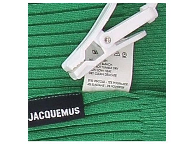 T-shirt verde com abertura frontal Jacquemus - vista 6