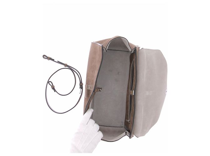 Valextra Bolso de mano mediano Iside Editor Senso Castaño - vista 7