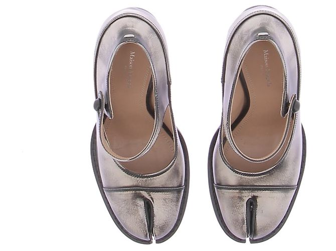 Maison Martin Margiela Décolleté "Bourgeoise" crema e nero - vista 4