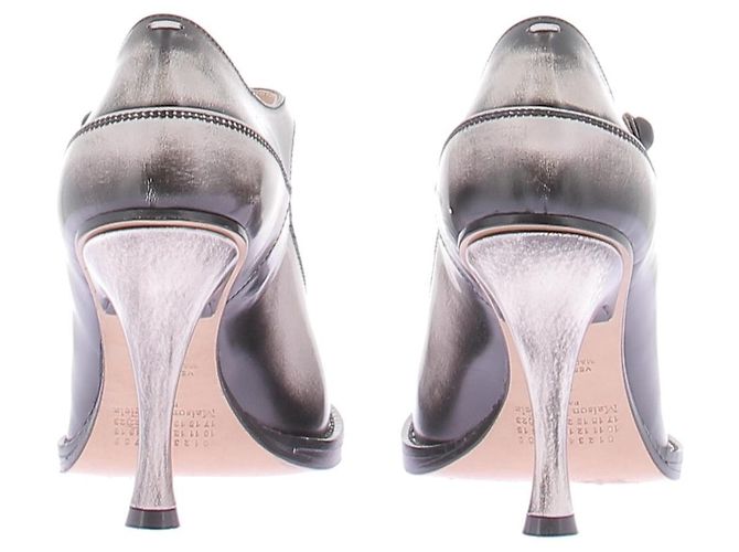 Maison Martin Margiela Décolleté "Bourgeoise" crema e nero - vista 7