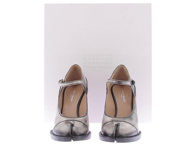 Maison Martin Margiela Décolleté "Bourgeoise" crema e nero - vista 8