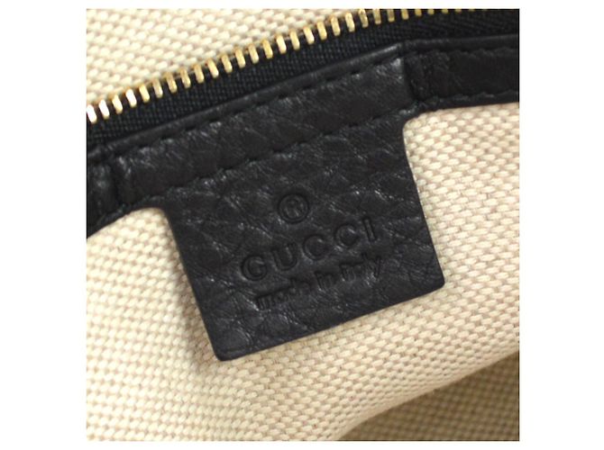 Gucci Soho Working Leather Medium Preto - vista 4