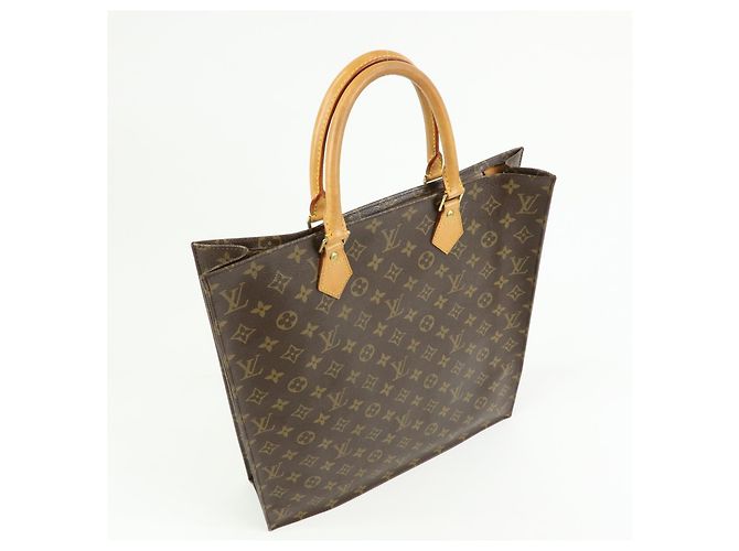 Louis Vuitton Vintage Sac Plat Monogram Canvas Marrone - vista 4