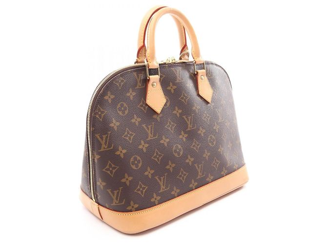 Borsa Louis Vuitton Alma PM Monogram Marrone - vista 2