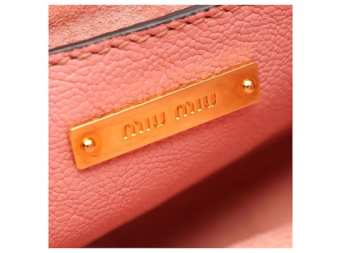 Miu Miu Madras Pink Leather Schultertasche - Ansicht 4