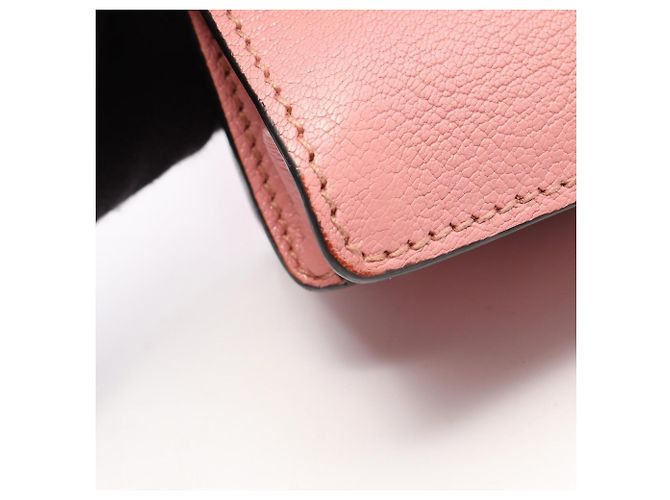 Miu Miu Madras Pink Leather Schultertasche - Ansicht 9