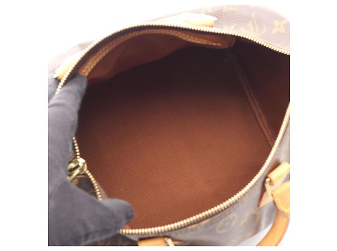 Louis Vuitton Speedy 30 Monogram Handtasche Braun - Ansicht 3