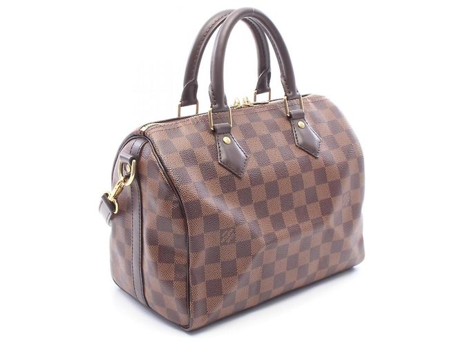 Borsa Louis Vuitton Speedy Bandoulière 25 Marrone - vista 2