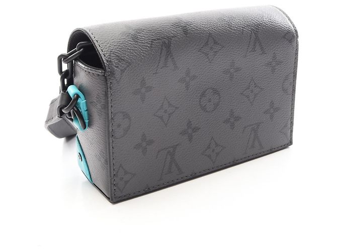 Sac à épaule Portefeuille Porter Louis Vuitton Steamer Marron Bleu - vue 2