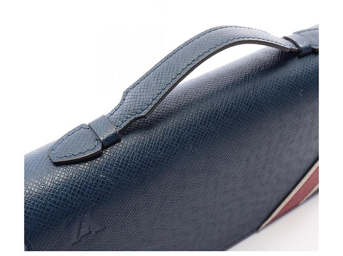Louis Vuitton Zippy XL Taiga Stripe Ocean Round Long Wallet Navy blue - view 8