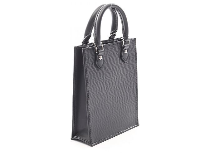 Louis Vuitton Petite Sac Plat 2-Way Handtasche Schwarz - Ansicht 2