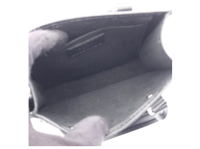 Louis Vuitton Petite Sac Plat 2-Way Handtasche Schwarz - Ansicht 3