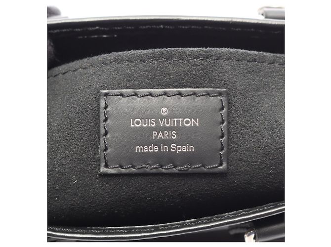Louis Vuitton Petite Sac Plat 2-Way Handtasche Schwarz - Ansicht 4
