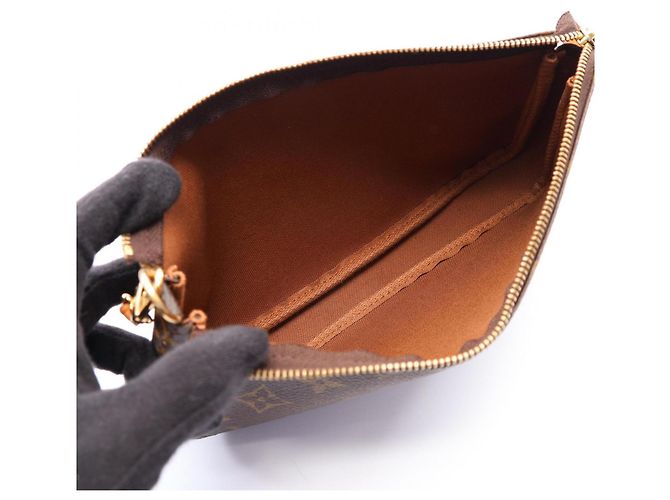 Louis Vuitton Pochette Accessoires Handtasche Braun - Ansicht 3