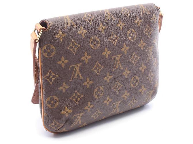 Sac à main Louis Vuitton Musette Tango Short Strap Marron - vue 2