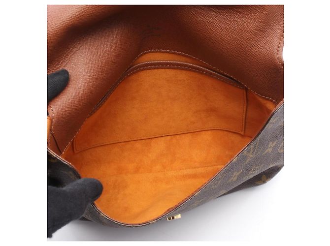 Sac à main Louis Vuitton Musette Tango Short Strap Marron - vue 3