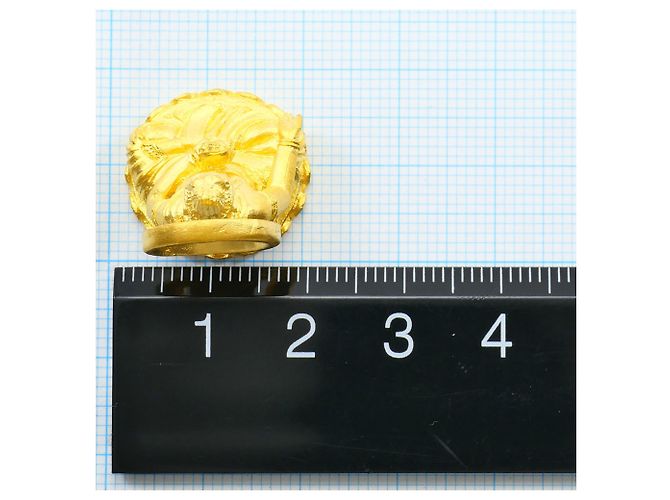 Autre Marque K24 24K Gelbgold-Anhänger Halskette Golden - Ansicht 9