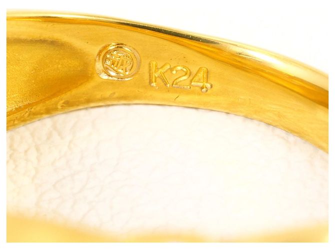 Autre Marque Ehering aus 18K Gelbgold mit Diamant Golden - Ansicht 5