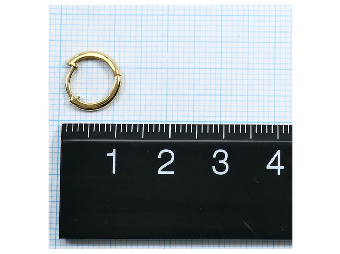 Autre Marque Creolen aus 18K Gelbgold Golden - Ansicht 2