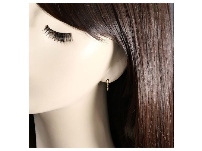 Autre Marque Creolen aus 18K Gelbgold Golden - Ansicht 3