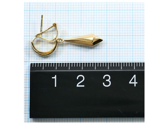 Autre Marque Pendientes colgantes de oro amarillo de 18K Dorado - vista 3