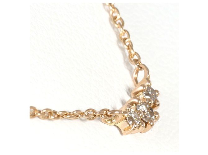 Autre Marque Colar em ouro rosa 18K com diamante Dourado - vista 2