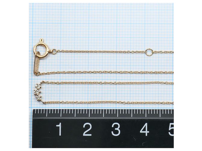 Autre Marque Colar em ouro rosa 18K com diamante Dourado - vista 4