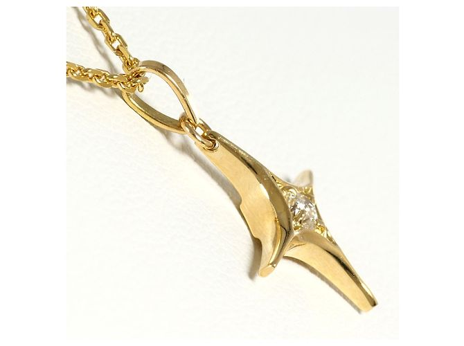 Autre Marque Halskette aus 18K Gelbgold mit Diamant Golden - Ansicht 2