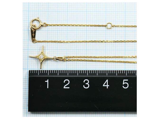 Autre Marque Halskette aus 18K Gelbgold mit Diamant Golden - Ansicht 4