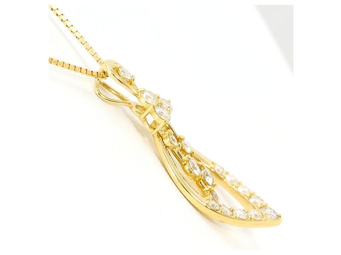 Autre Marque Collar de oro amarillo 18K con diamante Dorado - vista 2