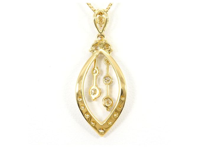 Autre Marque Collar de oro amarillo 18K con diamante Dorado - vista 3