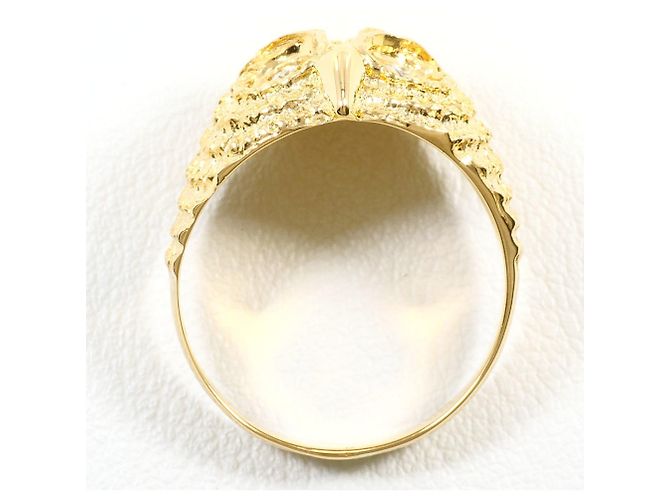 Autre Marque Anello a fascia in oro giallo 18K con diamante D'oro - vista 3