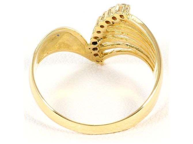 Autre Marque Ehering aus 18K Gelbgold mit Diamant Golden - Ansicht 4