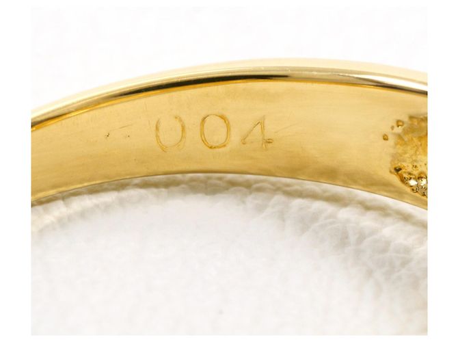 Autre Marque Goldbandring aus Gelbgold mit Diamant Golden - Ansicht 5