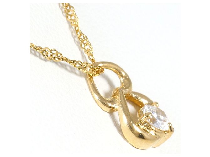 Autre Marque Collar de oro amarillo 18K con circonita Dorado - vista 2