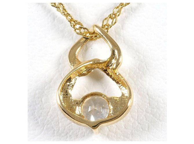 Autre Marque Collar de oro amarillo 18K con circonita Dorado - vista 3