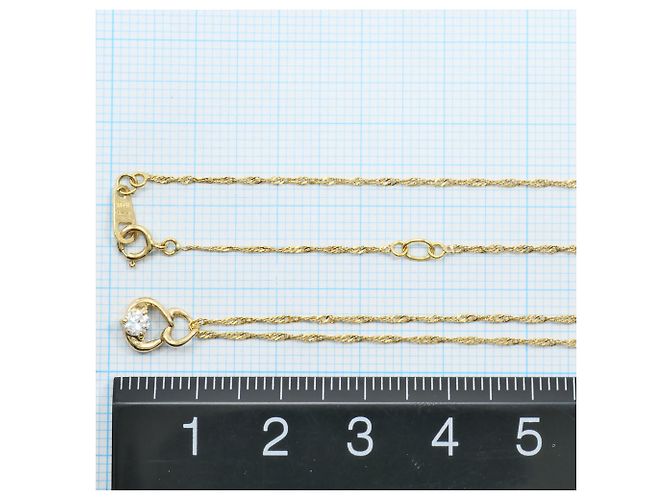 Autre Marque Collar de oro amarillo 18K con circonita Dorado - vista 4