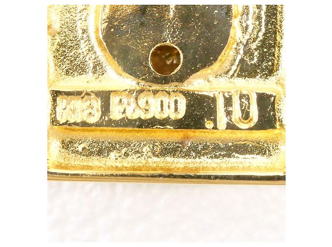 Autre Marque Abotoaduras elegantes de platina e ouro com detalhes em diamante Dourado - vista 5