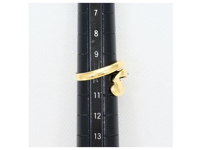 Autre Marque Ehering aus Platin und Gelbgold mit Diamant Golden - Ansicht 8