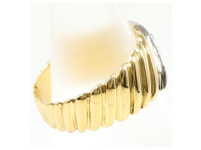 Autre Marque Ehering aus 18K Platin und Gelbgold mit Diamant Golden - Ansicht 3