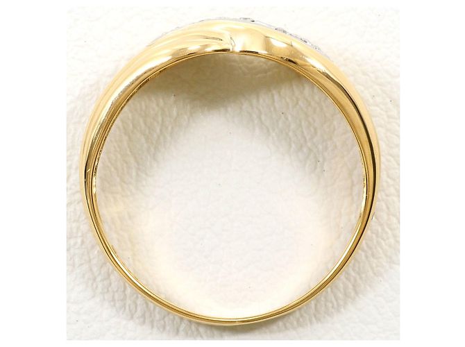 Autre Marque Anello fede elegante in platino e oro giallo D'oro - vista 2