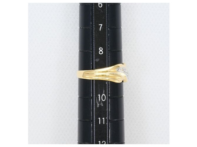 Autre Marque Anello fede elegante in platino e oro giallo D'oro - vista 7