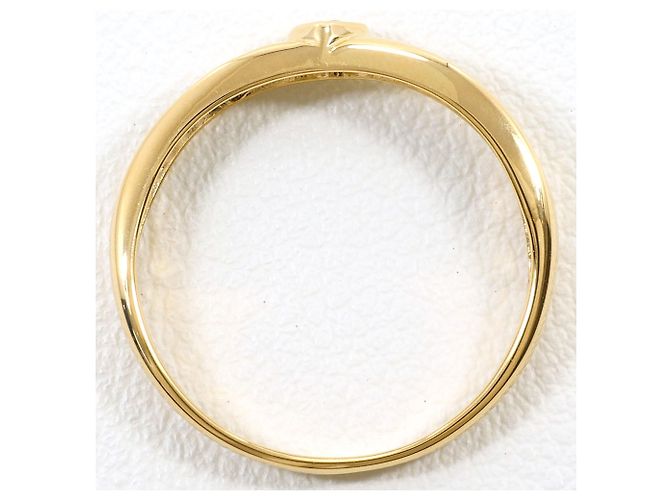 Autre Marque Anello fede in platino e oro giallo con diamante D'oro - vista 2